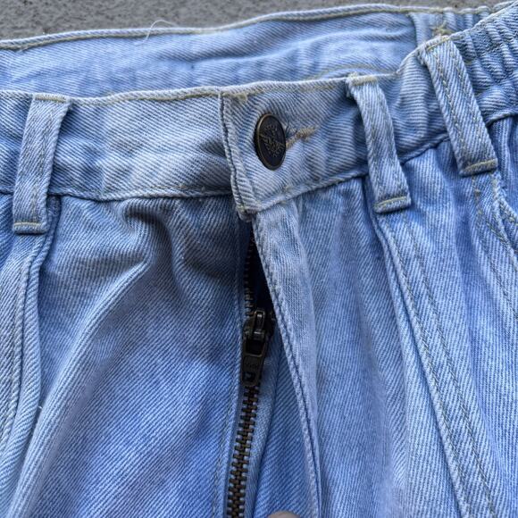 Deadstock 90s Dockers Jeans 28x30 Pleated Denim Levi’s Baggy Acid Wash Vintage - Picture 6 of 14